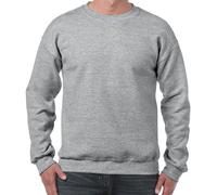 Felpa Gildan Heavy Blend A Maniche Lunghe Collo A Giro Pullover Jumper S-5XL