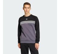 FELPA GIROCOLLO A RIGHE SUL PETTO Aurora Onix / Black S