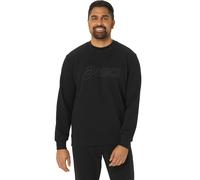 Felpa ASICS Sweat Full nero puro - S