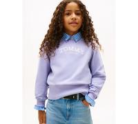 Tommy Hilfiger High Rib Hem Crew Neck Kg0kg08989 Felpa con Slip, Blue (Periwinkle Dusk), 12 Anni Bambina