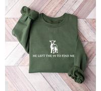 Felpa girocollo con grafica vintage e comoda, con slogan religioso "99 pecore", simbolo della fede cristiana, adatta per donne, per laurea, ritorno a scuola, insegnanti, autunno L,M,S,XLTessuto in mag