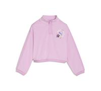Felpa girocollo con mezza zip T7 dal taglio morbido per bambini PUMA x DORA THE EXPLORER, Accessori, Rosa, 5-6Y 5-6Y