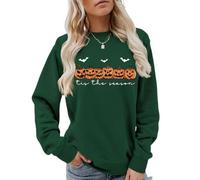 Felpa girocollo con stampa zucca oversize | Cool Pumpkin Felpe Autunno Camicie Autunno Oversize Spooky Stagione Pullover