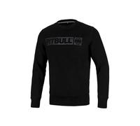 Felpa girocollo da uomo in cotone PitBull HILLTOP nera