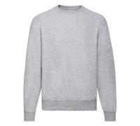 FELPA girocollo FRUIT OF THE LOOM colori vari UOMO manica RAGLAN Cotone SWEAT @