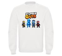 Felpa girocollo gioco STUMBLE GUYS skin 4 NINJA Per bambina e bambino