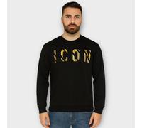 Felpa girocollo logo oro Icon