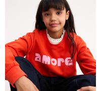 Felpa girocollo, scritta Amore Rosso 5 anni - 108 cm Message
