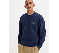 Felpa girocollo stampata taglio comodo Blu / Chrome Headline Crew Naval Academy levi > clothing > men > sweaters > sweatshirts