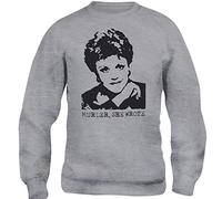 Felpa Girocollo Unisex La Signora in Giallo Jessica Fletcher Murder She Wrote - Famosi - L-Grigio Sport