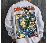 Felpa girocollo Uomo Dragon Ball Anime Manga shenron Abbigliamento Inverno 2025