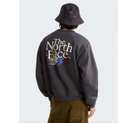 Felpa Girocollo UOMO The North Face Grigio Retro Trail Relaxed Crew Graphic