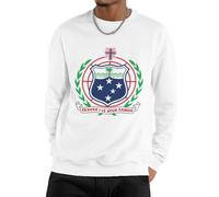 Felpa Girocollo Uomo Unisex Pullover Hoodie Sweatshirt Top Stato Indipendente di Samoa Bandiera Nazionale Work Wear Caldo Morbido Maniche Lunghe Crewneck Termico Casual per Tutte Le Stagioni Coppia