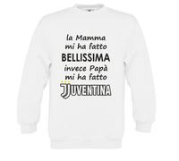 Felpa girogola felpata bimba la mamma mi ha fatto bellissima invece papà mi ha f