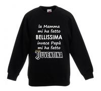 Felpa girogola felpata bimba la mamma mi ha fatto bellissima invece papà mi ha f