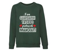 Felpa girogola felpata bimbo bimba non guardarmi troppo FRG005