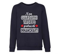 Felpa girogola felpata bimbo bimba non guardarmi troppo FRG005