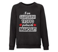 Felpa girogola felpata bimbo bimba non guardarmi troppo FRG005