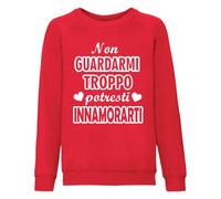 Felpa girogola felpata bimbo bimba non guardarmi troppo FRG005