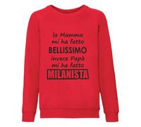 Felpa girogola felpata bimbo la mamma mi ha fatto bellissimo invece papà mi ha f