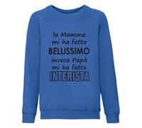 Felpa girogola felpata bimbo la mamma mi ha fatto bellissimo invece papà mi ha f