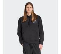 Felpa grafica con cappuccio Black S