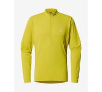 Felpa Haglöfs L.I.M Tempo Trail Half Zip verde giallo-grigio - XL
