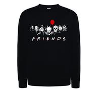 Felpa Halloween Horror Film Cinema Nera con Cappuccio o senza it freddy scream