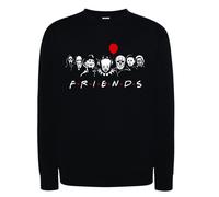 Felpa Halloween Horror Film Cinema Nera con Cappuccio o senza it freddy scream