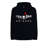 Felpa Halloween Horror Film Cinema Nera con Cappuccio o senza it freddy scream