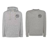 FELPA Harry Potter nera o grigia con e senza cappuccio unisex film saga cinema