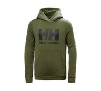Felpa Helly Hansen JR HH LOGO HOODIE 2.0 (431 UTILITY GREEN) Bambino 140 (10 US)