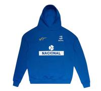 Felpa Hoodie Ayrton Senna National Blu