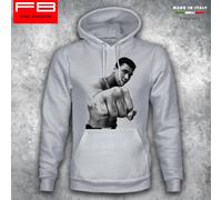Felpa Hoodie Muhammad Ali Cassius Clay Jr Pugile Boxe Pugilato Champion History
