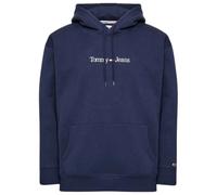 Felpa Hoodie Tommy Jeans Felpa Con Cappuccio Linear Hood Cotone Blu