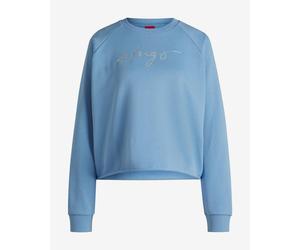 Felpa HUGO Darace blu donna - L