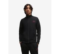 Felpa HUGO Laze Half Zip nero puro rosso - S