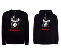 Felpa Iggy Pop the Stooges Punk rock Nera Girocollo o Cappuccio Musica Band