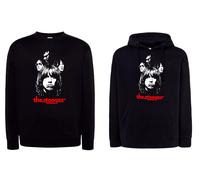 Felpa Iggy Pop the Stooges Punk rock Nera Girocollo o Cappuccio Musica Band 70