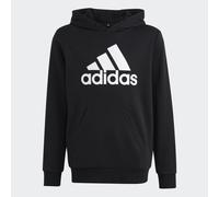 Felpa in cotone con grande logo essenziale Black / White 9-10A
