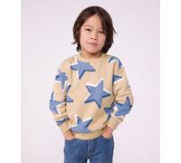 Felpa in cotone con stelle stampate bambino Petit Bateau - beige - Taglia 5 anni 5A multicolore/blu/multicolore