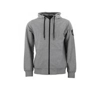 Felpa in cotone con zip integrale Peak Mountain French Terry Gris L