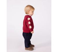 Felpa in cotone morbido e caldo con stelle stampate neonato Petit Bateau - rosso - Taglia 12 mesi 12M rosso