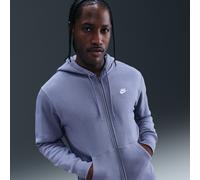 Felpa in fleece con cappuccio e zip a tutta lunghezza Nike Club - Uomo - Blu 3XL