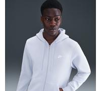 Felpa in fleece con cappuccio e zip a tutta lunghezza Nike Club - Uomo - Grigio XS