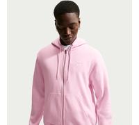 Felpa in fleece con cappuccio e zip a tutta lunghezza Nike Club - Uomo - Rosa L