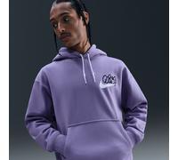 Felpa in fleece con cappuccio Nike Solo Swoosh - Uomo - Viola S