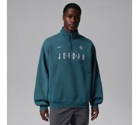 Felpa in fleece con zip a 1/4 e grafica Jordan Flight - Uomo - Blu L