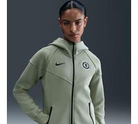 Felpa in fleece Nike Football con cappuccio e zip a tutta lunghezza Chelsea FC Tech Windrunner - Donna - Verde S (IT 40-42)