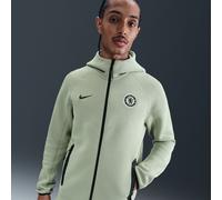 Felpa in fleece Nike Football con cappuccio e zip a tutta lunghezza Chelsea FC Tech Windrunner - Uomo - Verde L